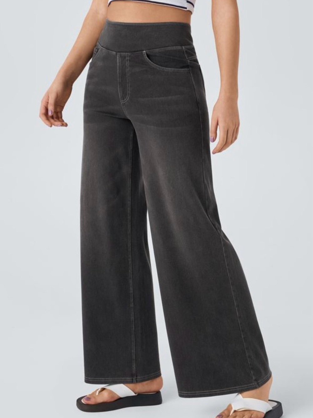 New Halara Flex™ High Waist Baggy Wide Leg Jeans